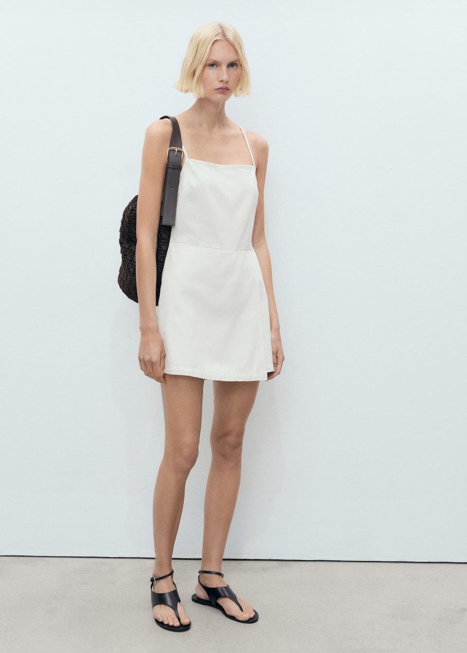 MANGO, Short Denim Pinafore - Women 