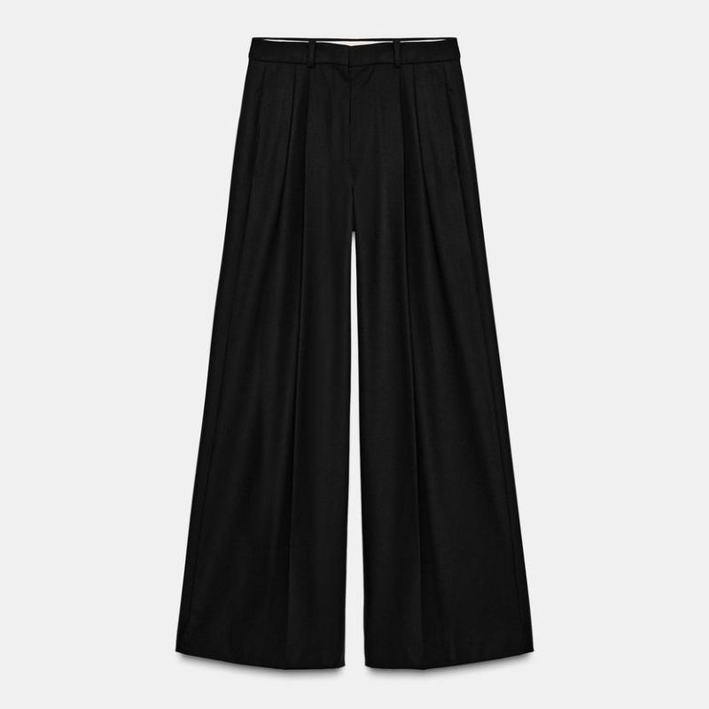 wide-leg suit trousers from Zara