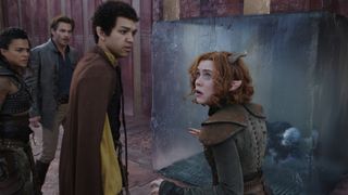 Justice Smith and Sophia Lillis in Dungeons & Dragons: Honor Among Thieves