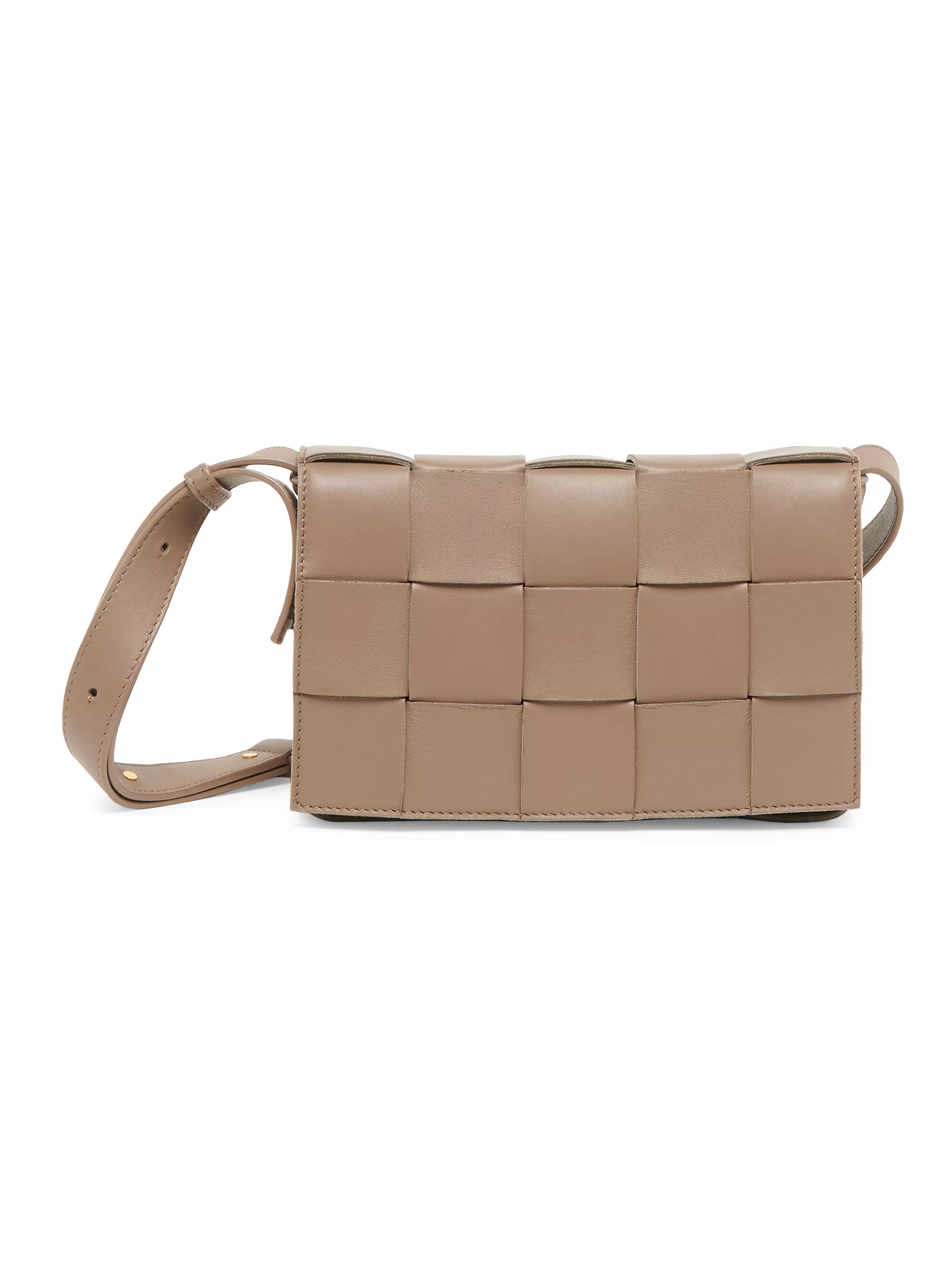 The Cassette Intreccio Leather Crossbody Bag