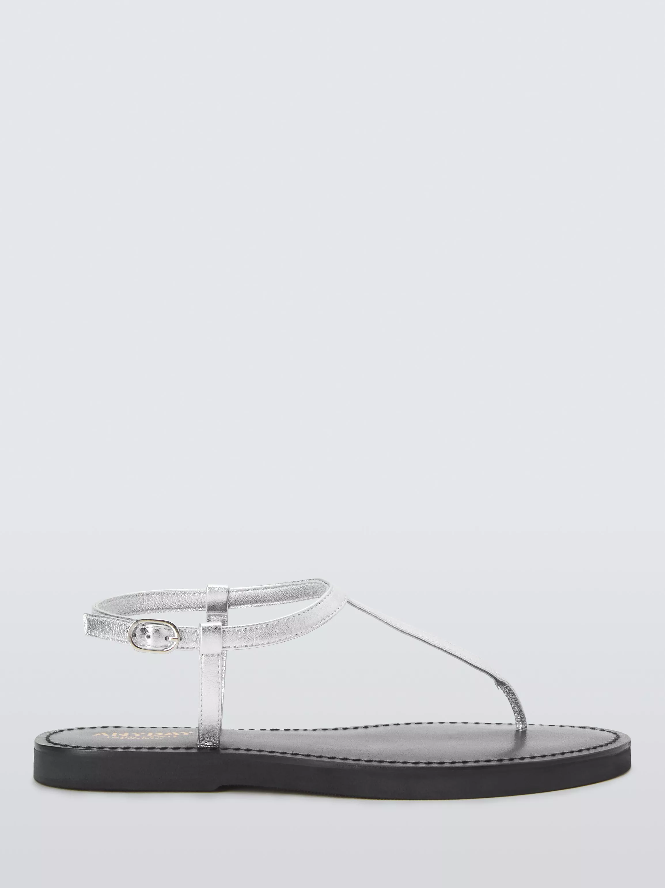 John Lewis Anyday Landed Leather Toe Post Footbed Sandals