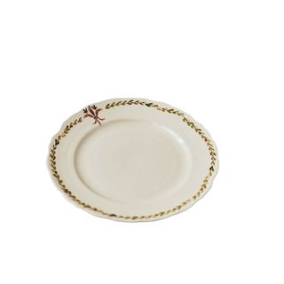 white Mimi Thorisson Italian Hours Dinner Plates with floral trim