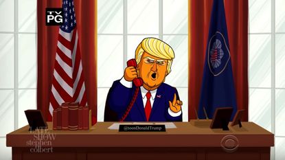 Cartoon President Trump insults Australia
