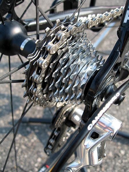 An 11-23 rear gear cluster.