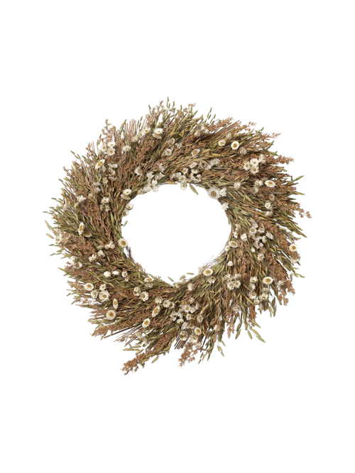 Mixed Spring Floral Preserved Wreath 