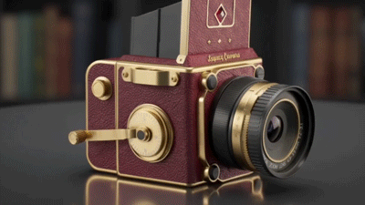 Exploded view of the Chuzhao Legacy Camera showing the lens and sensor