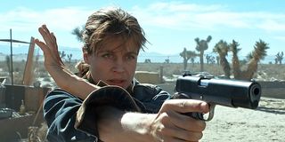 Linda Hamilton as Sarah Connor in Terminator 2