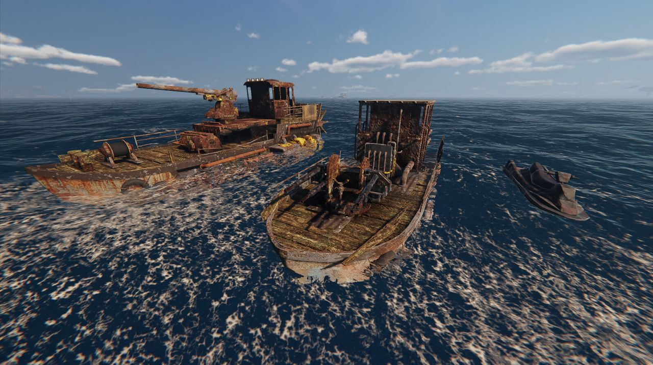 An image from flooded world survival game Sunkenland