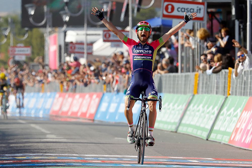 Diego Ulissi (Lampre-Merida) wins stage 4 of the Giro d&rsquo;Italia