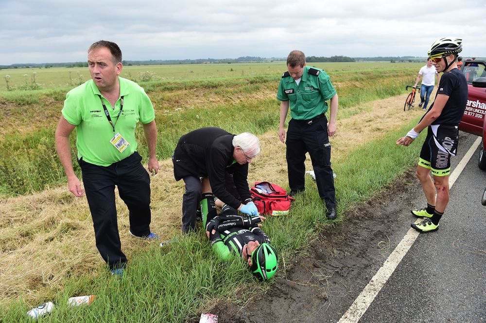 A crash during the British nationals