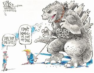 Political cartoon