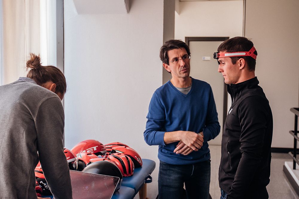 Even the team's MET helmets were carefully fitted