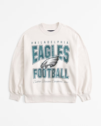 Abercrombie Philadelphia Eagles Graphic Oversized Sunday Crew