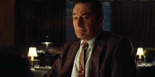 Robert De Niro as de-aged Frank Sheeran in The Irishman