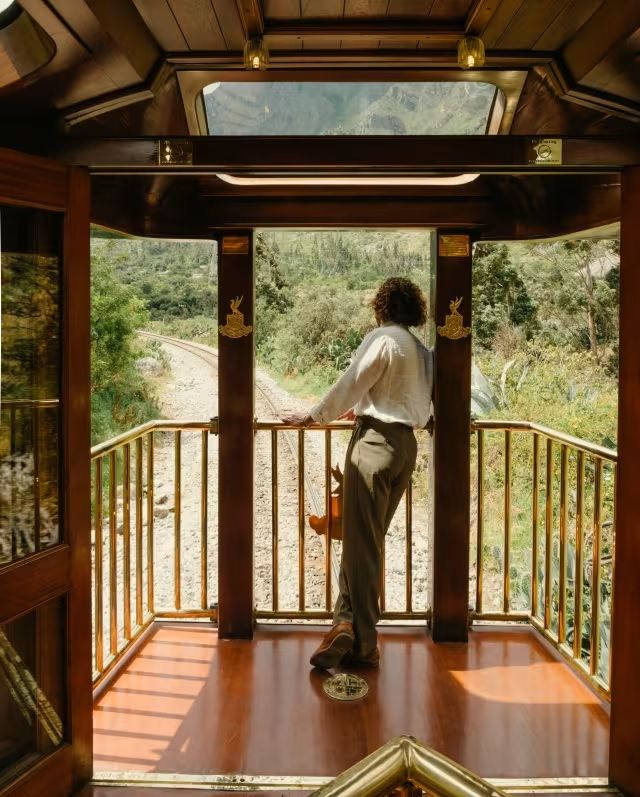 An Orient Express-inspired train with an Art Deco feel.