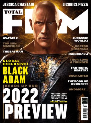 Black Adam Total Film newsstand cover