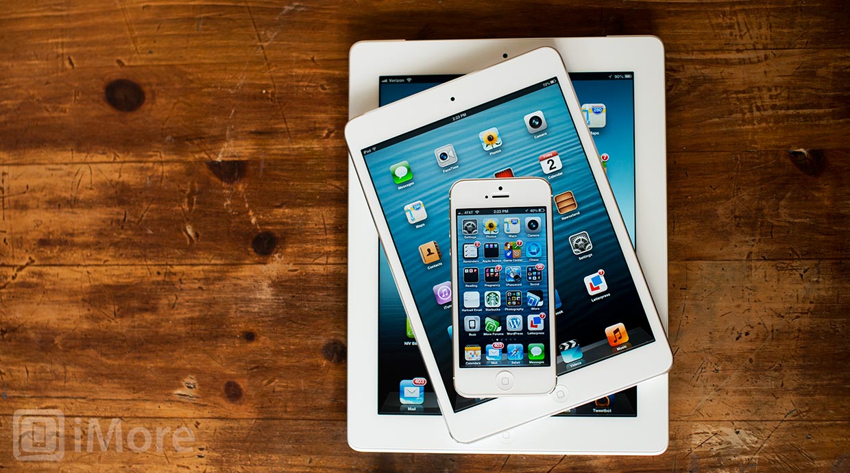 iPad mini vs iPad 4, iPad 3, iPad 2, iPad 1, iPhone 5 and iPod touch 5  photo gallery | iMore