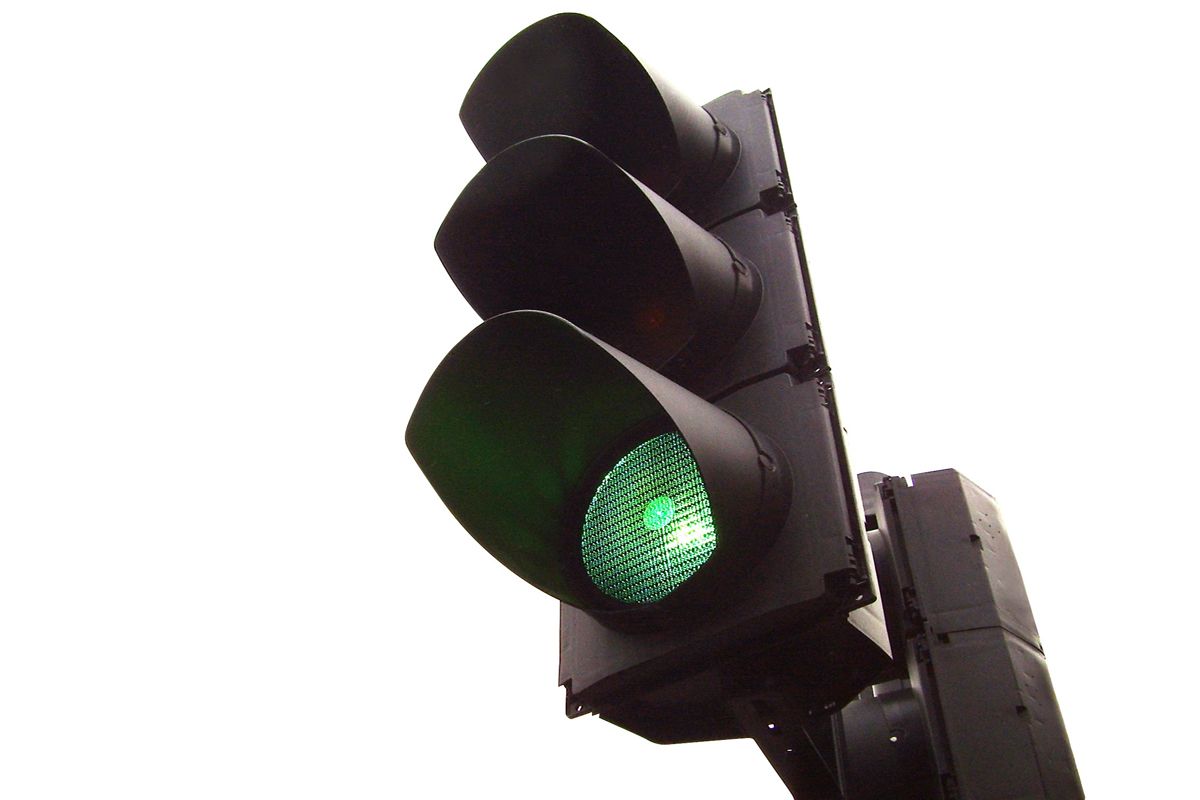 Green traffic light