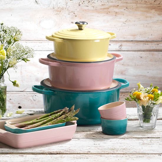 Le Creuset's new Bloom pastel collection | Ideal Home