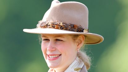 Lady Louise Windsor mastered Princess Anne's style trick. Seen here she takes part in the 'Pol Roger Meet of The British Driving Society' 