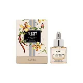 Nest Madagascar Vanilla Perfume Oil in a glass dropper bottle is one of the best vanilla perfumes.
