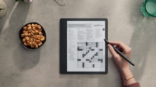Crossword puzzle on the Amazon Kindle Scribe