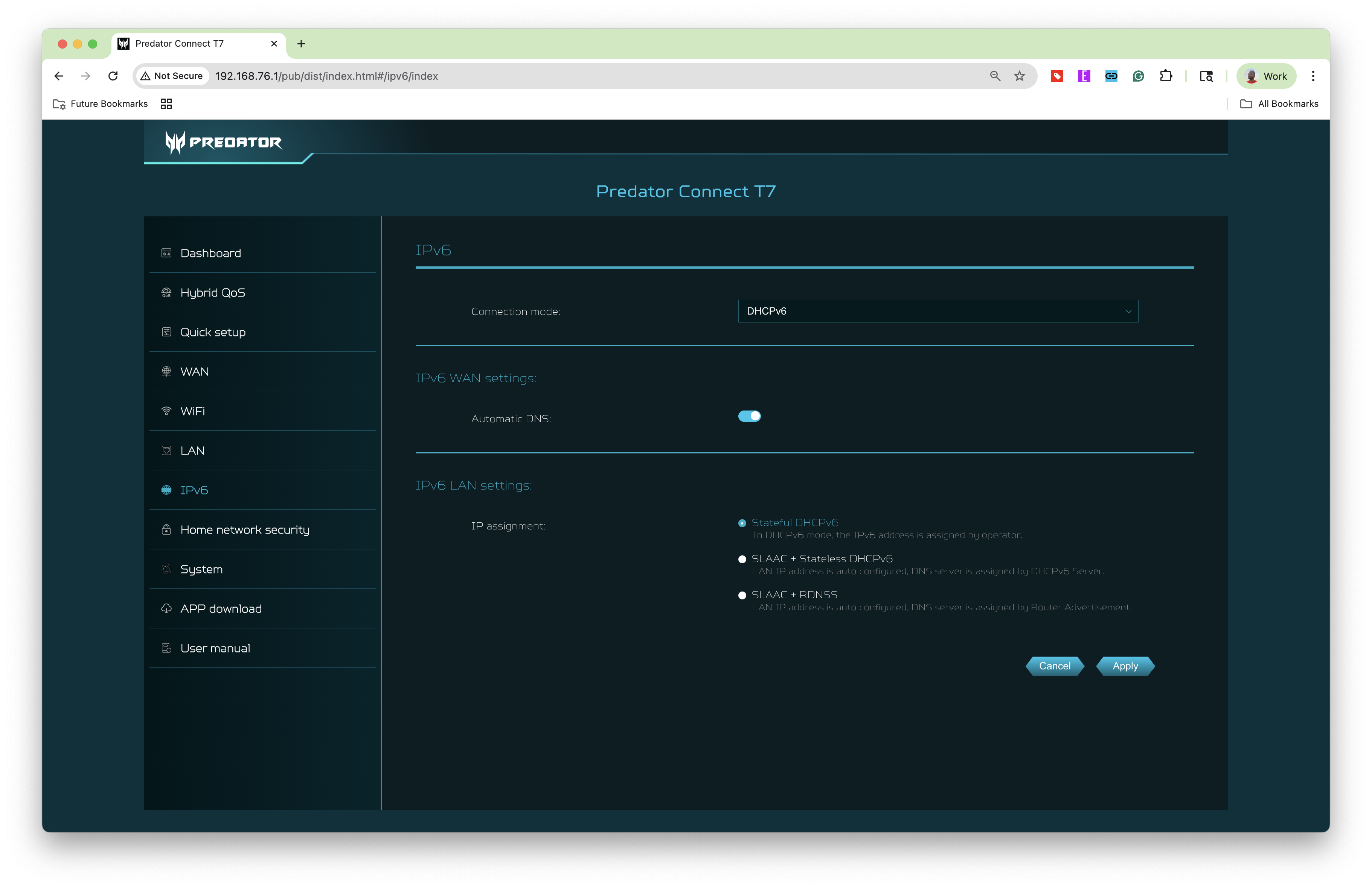 Acer Predator Connect T7