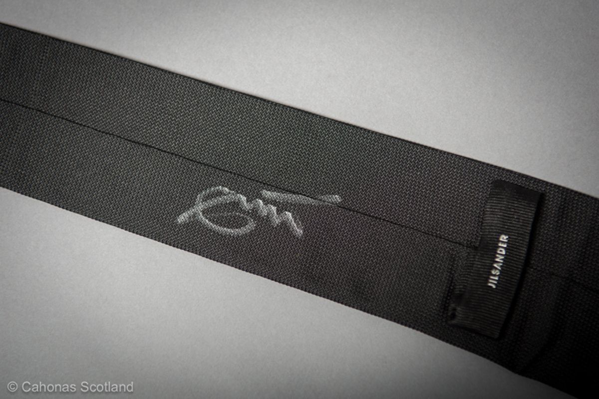 Eric Clapton's signed tie