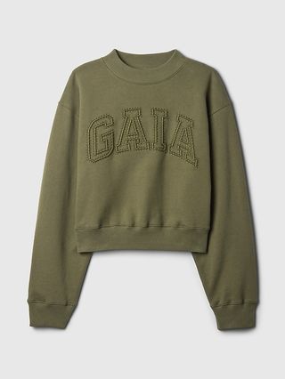 Gap X Cult Gaia short logo sweatshirt