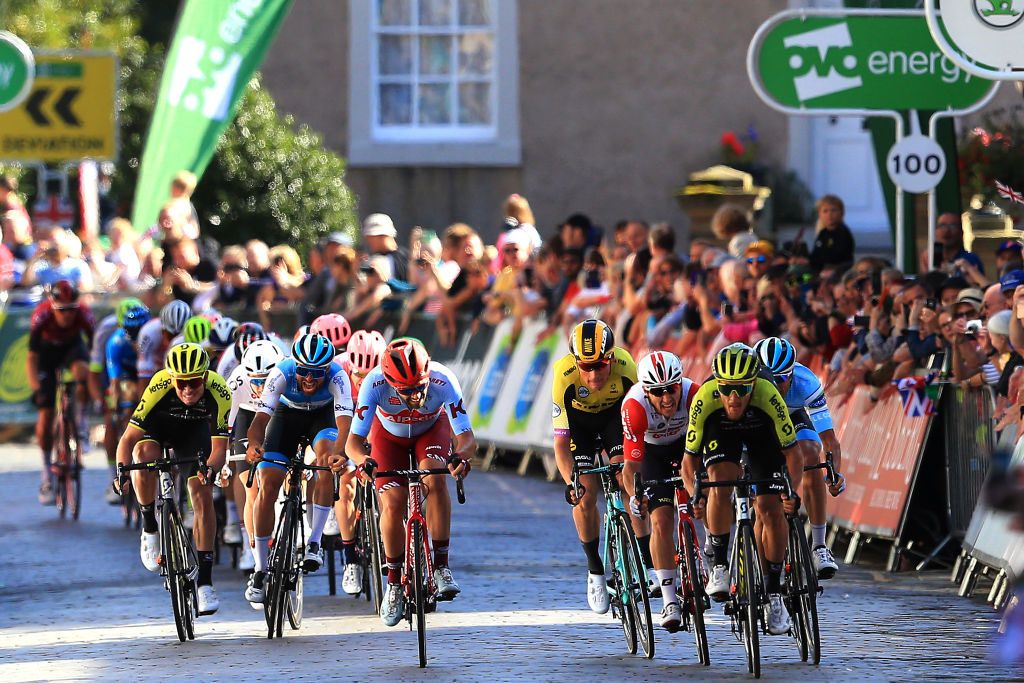 Matteo Trentin (Mitchelton Scott) takes stage 2 of the Tour of Britain