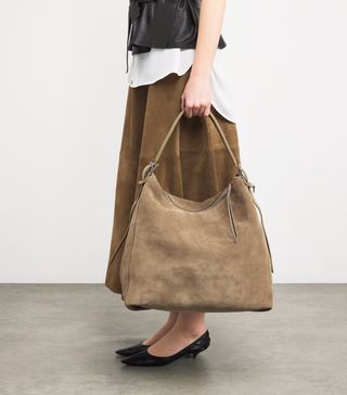 Suede Shoulder Bag