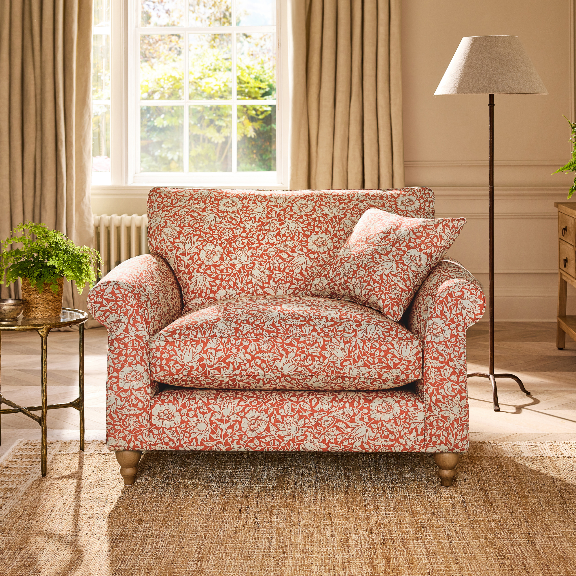 Ashford chair in borage print