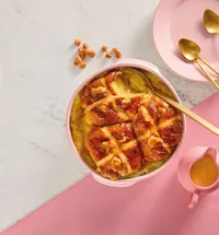 5. Aldi Specially Selected Banoffee hot cross bun pudding, 600g - View at Aldi&nbsp;