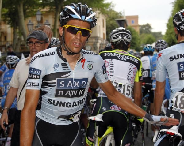 Alberto Contador (Saxo Bank) after the stage