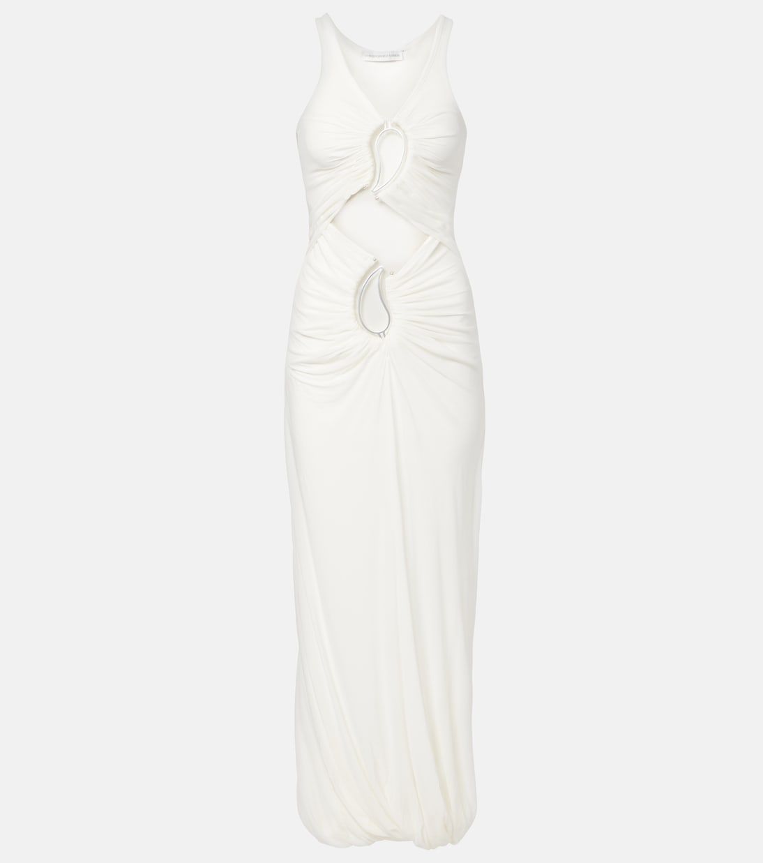 Paisley Disconnect Cutout Jersey Maxi Dress