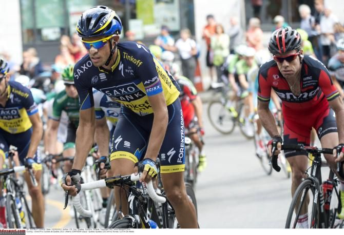 Alberto Contador rode the GP Quebec