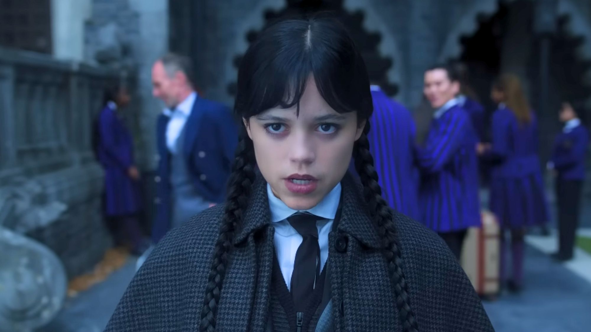 Jenna Ortega in Wednesday.