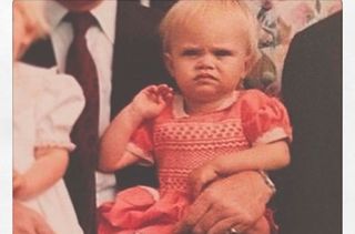 Cara Delevingne as a baby