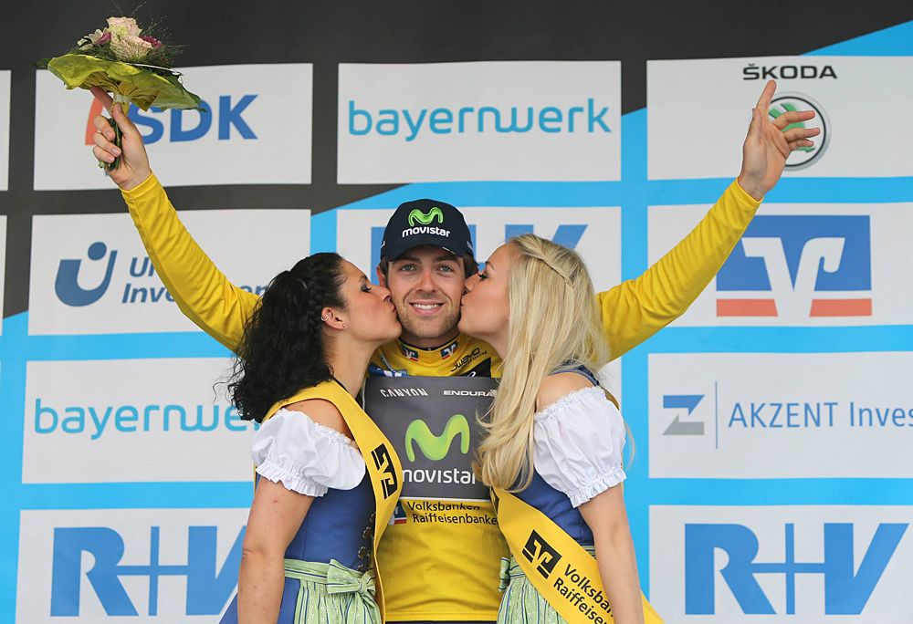 Alex Dowsett (Movistar) leads Bayern Rundfahrt after stage 4 time trial