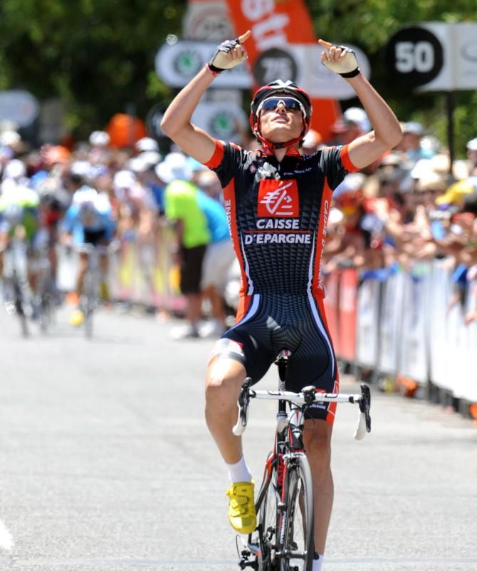 Luis Leon Sanchez winning at the Tour Down Under