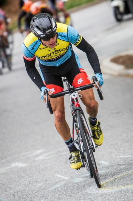 Travis McCabe (Smartstop) leaving the rest of the break behind.
