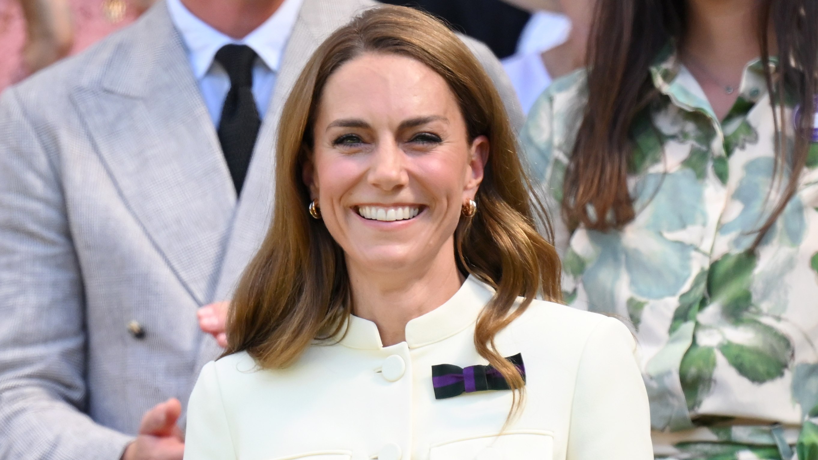 Catherine, Princess of Wales attends day thirteen of the Wimbledon Tennis Championships at the All England Lawn Tennis and Croquet Club at All England Lawn Tennis and Croquet Club on July 12, 2025