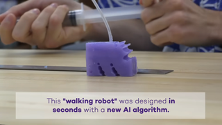 AI-developed walking robot