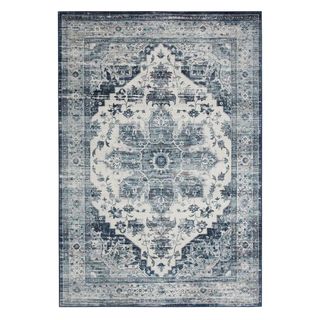 Vintage Persian Distressed Area Rug 