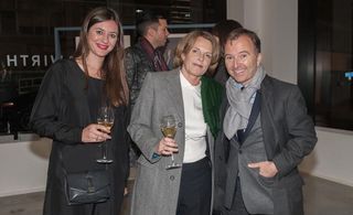 Sarah Douglas, Annabelle Selldorf and Wallpaper* Editor-in-Chief Tony Chambers