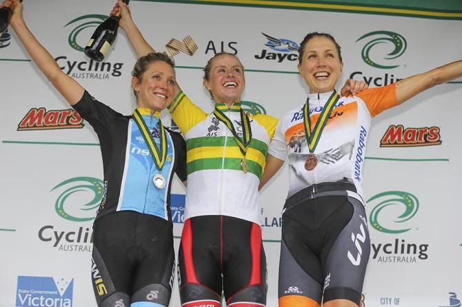 The 2015 Australian women's podium