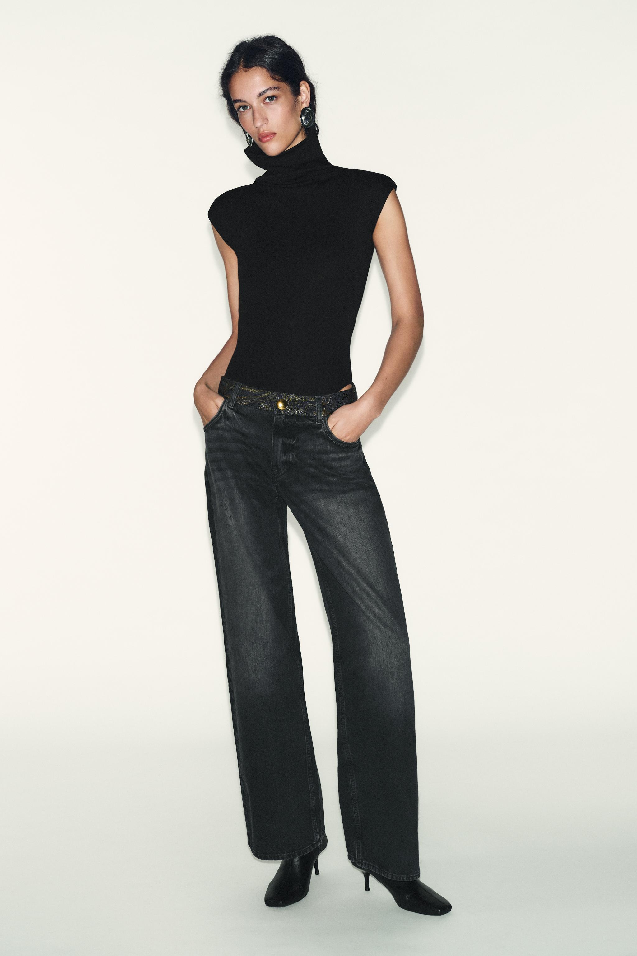 Cotton High-Neck Bodysuit