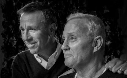 Arne Sorenson (left) and Ian Schrager, photographed at the Times Square Edition in New York