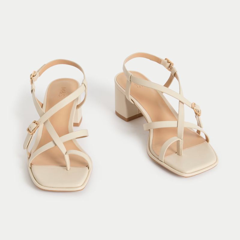 M&S Collection Buckle Block Heel Sandals