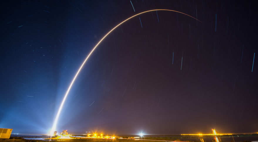 Atlas V Rocket and SBIRS GEO Flight 4 satellite